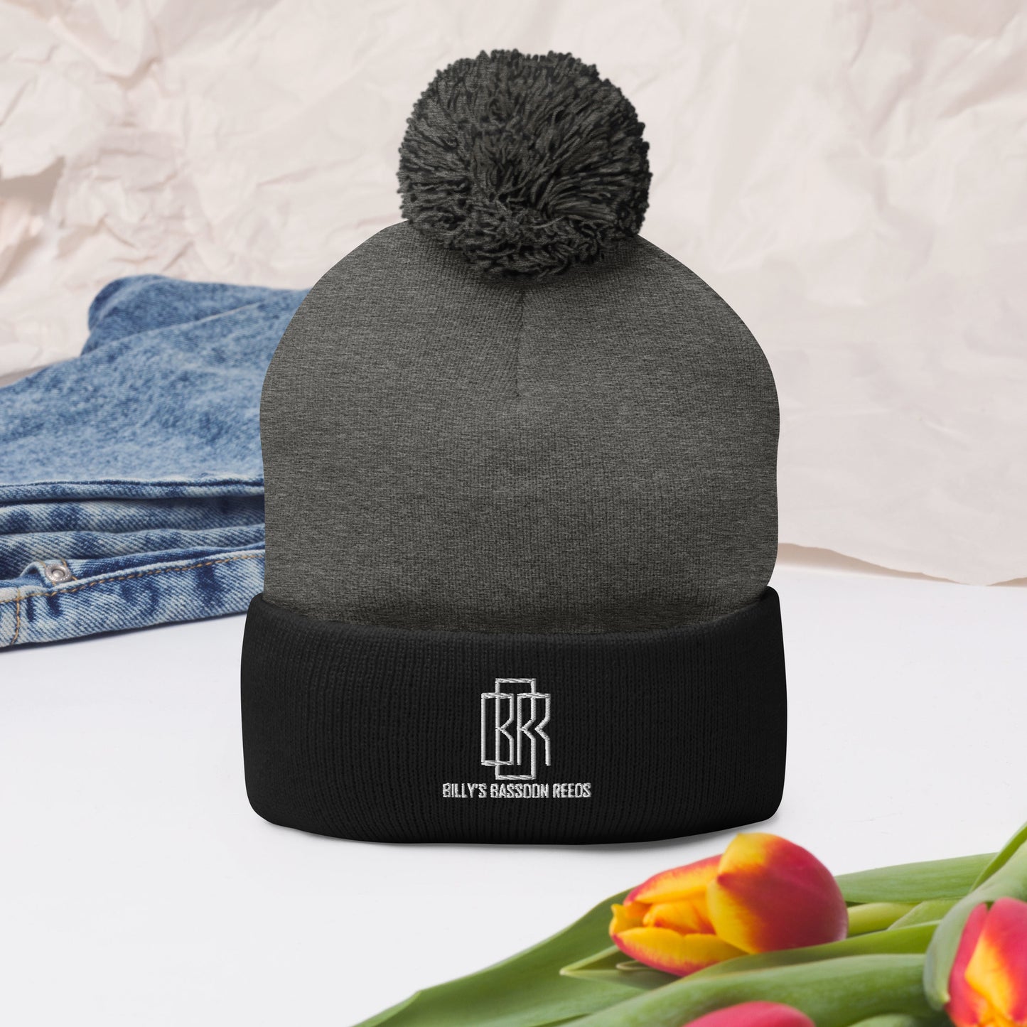 Pom-Pom Logo Beanie