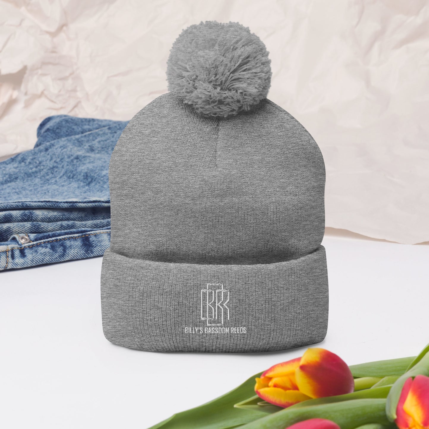 Pom-Pom Logo Beanie