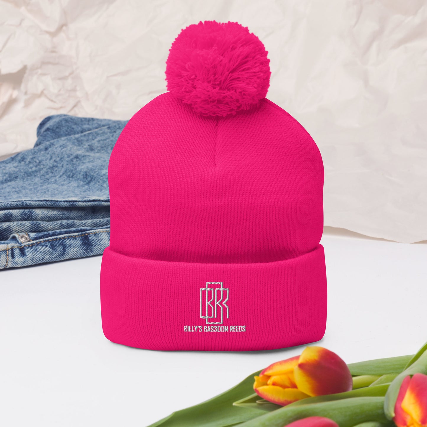 Pom-Pom Logo Beanie